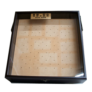 ◎デアゴスティーニ 世界の昆虫 データブック 収納 木製ケース コレクションボックス 標本箱 36×35×内高さ4cm　札幌市 豊平区
