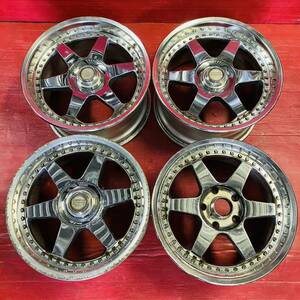 CHEVLON RACING サイズ 17:8.5/9.5JJ PCD120 H5 OFF+46/+48 ハブ径約72mm 傷汚れあり4本セット