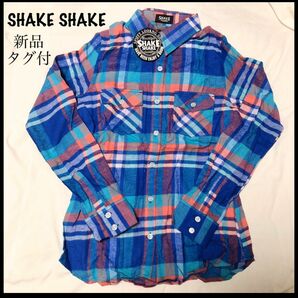 新品未使用　SHAKE SHAKE シェイクシェイク　チェックシャツ