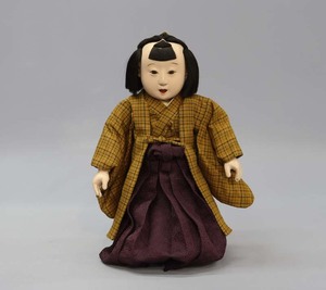 ■即決■ 昭和初期頃 木彫 三つ折れ人形 38cm ■ 創作人形 市松人形