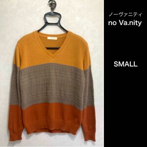 no Va.nity ノーヴァニティ Vネック ニット セーター SMALL Vネックセーター ニットセーター