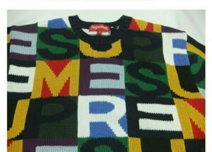 シュプリーム Big Letters Sweater 新品未使用！国内正規品！半タグ付 Supreme