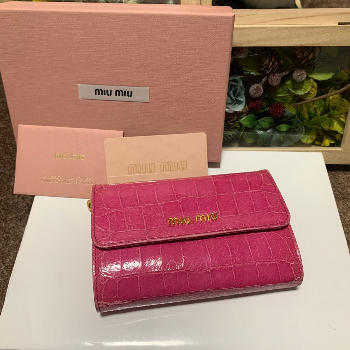 高価値セリー MIUMIU 二つ折り財布 小銭ケース ピンク - www.ehrenamt