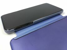 iPhone 11 Pro Max用 鏡面 手帳型ミラーフリップケース カバー 半透明 ブルー_画像7