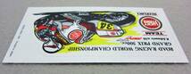 たぶん1990年代頃のステッカー●9.SUZUKI TEAM LUCKY STRIKE K.Schwantz with RGV-γ#34●スズキワークス●Printed in Japan_画像7