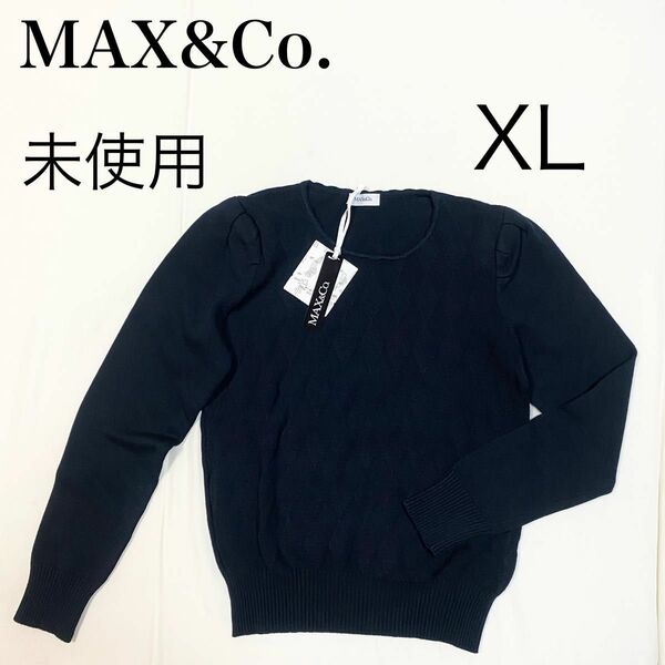 Max&Co. マックスアンドコー ニット XL ダイヤ編み 