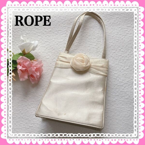 バッグ ハンドバッグ パーティバッグ シフォン サテン生地 ロペ ROPE