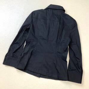 良品 ANAYI アナイ シャツジャケット レディース 36 Sサイズ ブラック 長袖シャツの画像2