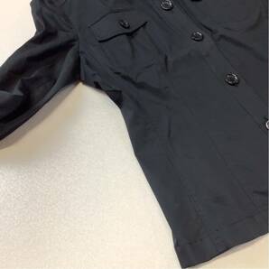 良品 ANAYI アナイ シャツジャケット レディース 36 Sサイズ ブラック 長袖シャツの画像5