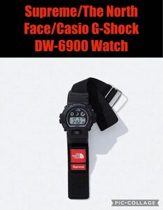 ブラック　Supreme/The North Face/Casio G-Shock DW-6900 Watch