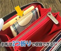 ミニ財布 メンズ レディース 黒 赤 カーボン 大容量 小銭入れ カードケース_画像7