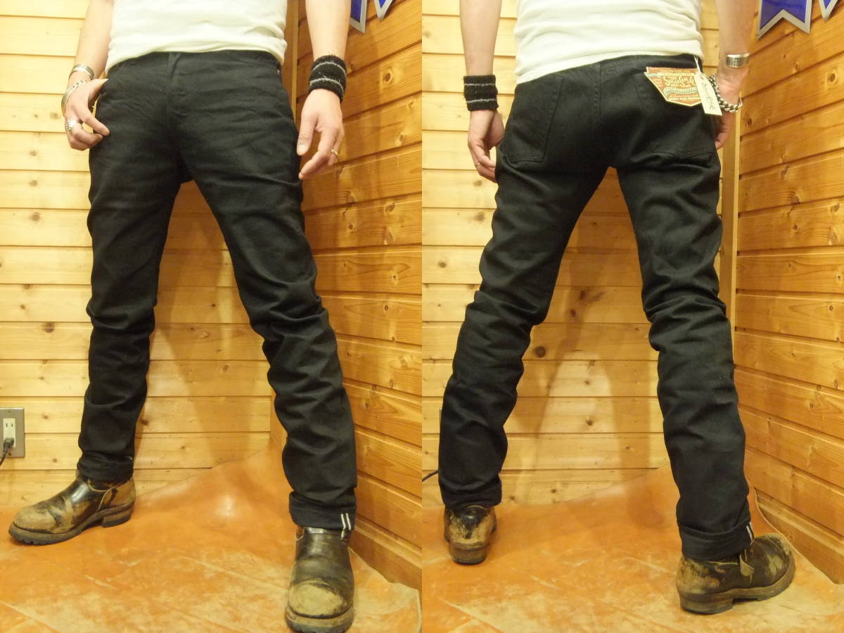  Восток Sugar Cane стандартный магазин маленький . распорка type джинсы новый товар [ модель Ⅲ][13 унция чёрный Denim ][W34]. бесплатная доставка .!! SC41470-411A