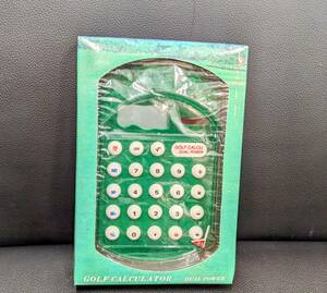 [B][1670-N]**[ interior ][ piece ..] Golf calculator count machine green small articles box equipped operation not yet verification present condition goods **