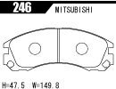 ACRE アクレ ブレーキパッド ライトスポーツ フロント エクリプス D27A 246_画像3