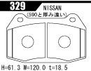 ACRE アクレ ブレーキパッド スーパーファイター フロント スカイラインGT-R BNR32 V-SPEC 329_画像3