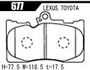 ACRE アクレ ブレーキパッド ライトスポーツ フロント GS350 GRL10 F-sports 677_画像3