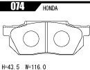 ACRE アクレ ブレーキパッド リアルレーシング(競技専用) フロント シビック EG4 ML/MX ETI MT車 074_画像3