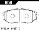 ACRE アクレ ブレーキパッド リアルレーシング(競技専用) フロント レガシィB4 BL5 TURBO 2.0GT/2.0SPEC-B/BLITZEN 656_画像3