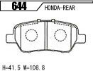 ACRE アクレ ブレーキパッド レーシングプロ(競技専用) リア オデッセイ RB4 4WD アブソルート除く 644_画像3