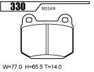 ACRE アクレ ブレーキパッド ZZC(Zi:Zi:Si:) リア スカイラインGT-R BNR32 V-SPEC 330_画像3