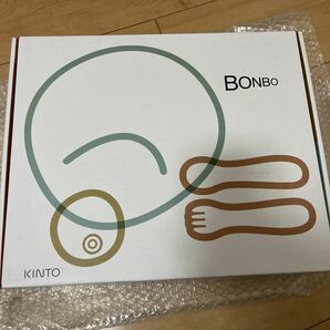 未使用品 kinto bonbo キッズ ベビー 食器セット ４点 4pcs オレンジの画像1