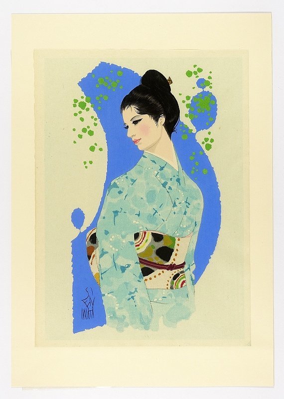 岩田専太郎「こゆき」木版画 限定450部の内78番 額入 basicagro.com