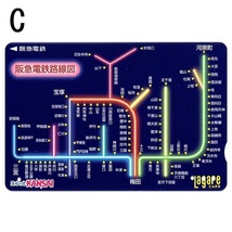 【使用済】阪急電鉄(阪急電車) ラガールカード Lagare CARD スルッとKANSAI 阪急沿線マップ/阪急電鉄路線図/Hankyu Railway Network 4枚_画像4