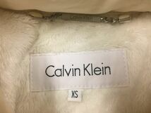カルバンクライン Calvin Klein 00's Y2K 古着 ダウンジャケット レディース 裏起毛 厚手 ダウン80% フェザー20% XS 白_画像2