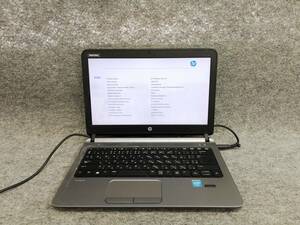 HP ProBook 430 G2 Celeron 2957U Bios確認 ジャンク KN32
