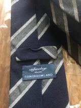 トゥモローランド　TOMORROWLAND GOODS STEFANO BIGI ウール レジメンタルネクタイ_画像5