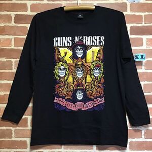 ガンズアンドローゼズ ロングTシャツ　XLサイズ　長袖　ガンズ・アンド・ローゼズ（Guns N' Roses/略称GN'R）ロック・バンド。