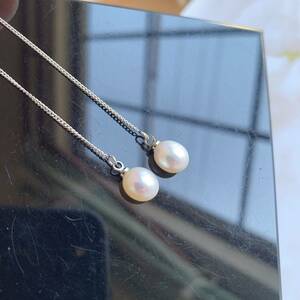  fresh water pearl ( fresh water pearl ) earrings * lady's earrings * wrapping sack attaching * in present .* 11RG121503