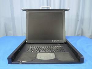 [ start-up verification settled ] Fujitsu 17 -inch SXGA rack console 1U RC25 PY-R1DP1[ used ]