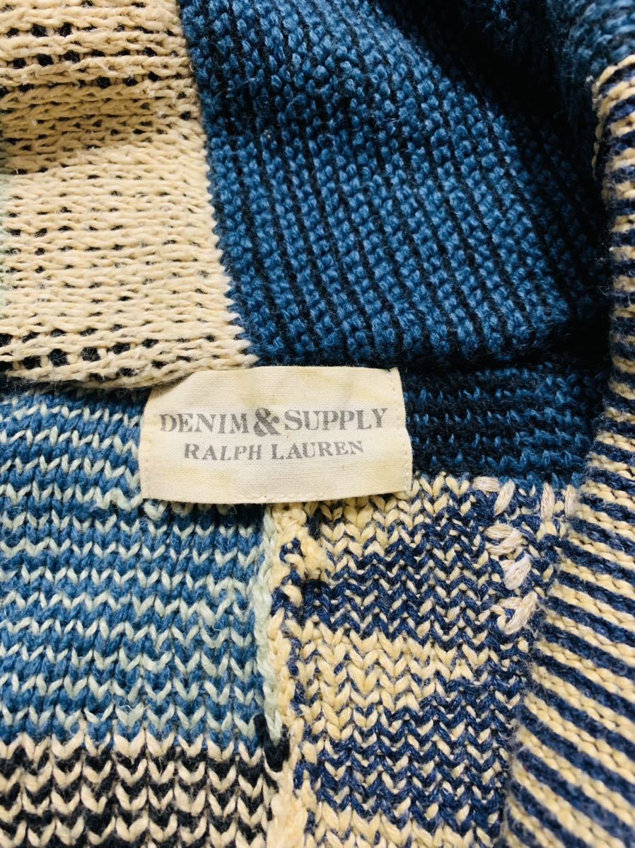 美色 Ralph Lauren Denim & Supply パッチワーク ショールカラー