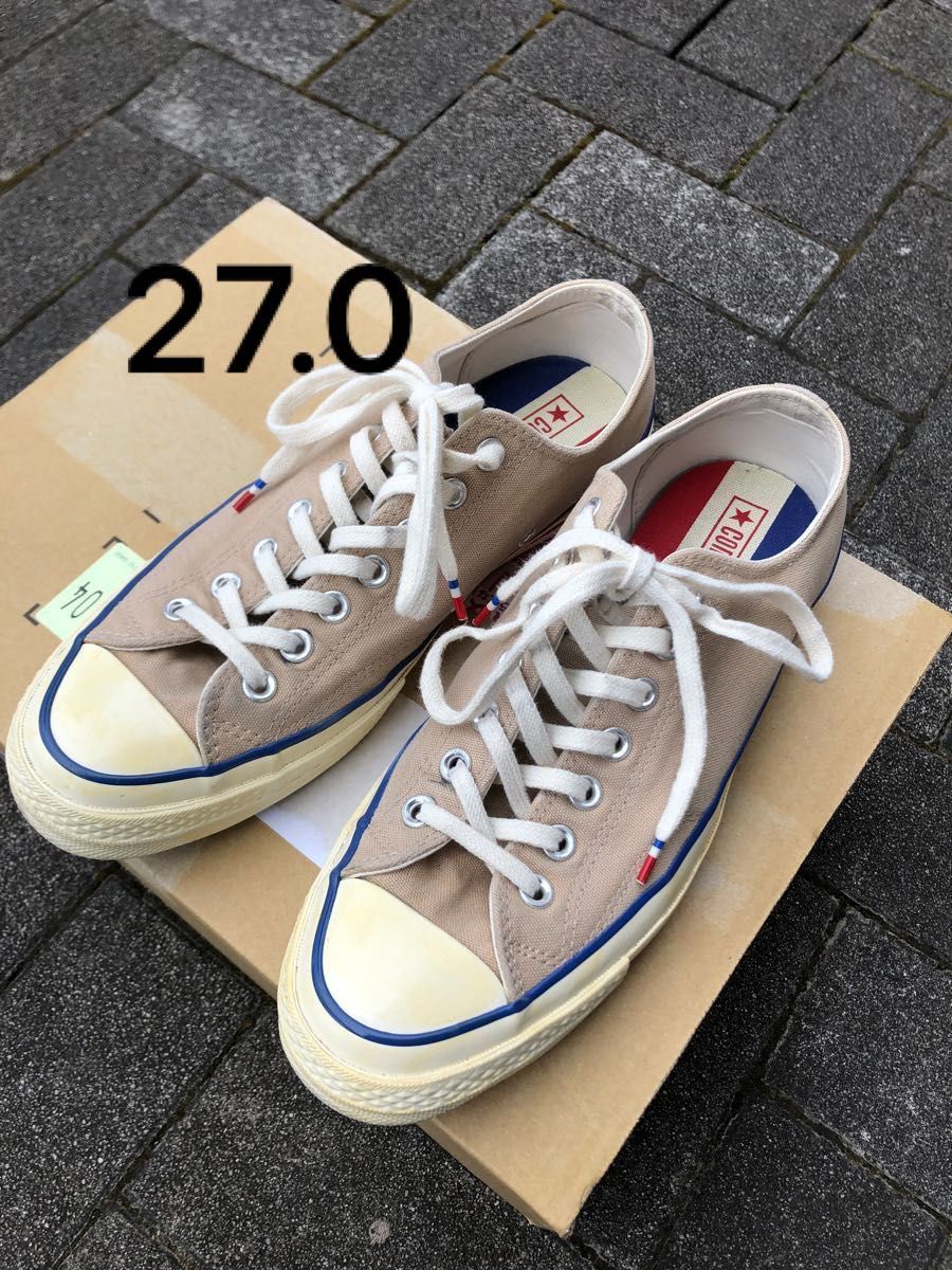 ☆美品☆ コンバース チャックテイラー ct70 ブラック 黒 UK9 27.5cm