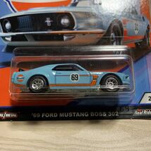 ホットウィール HotWheels 69 フォード マスタング ボス302 ガルフ gulf ford mustang boss_画像4