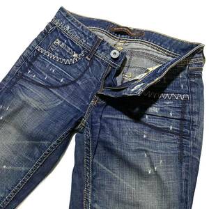 YANUK Yanuk CALI STITCH damage processing flair Denim pants jeans size 25