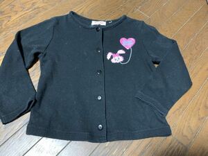  prompt decision * Shirley Temple * black. simple cardigan *110*...