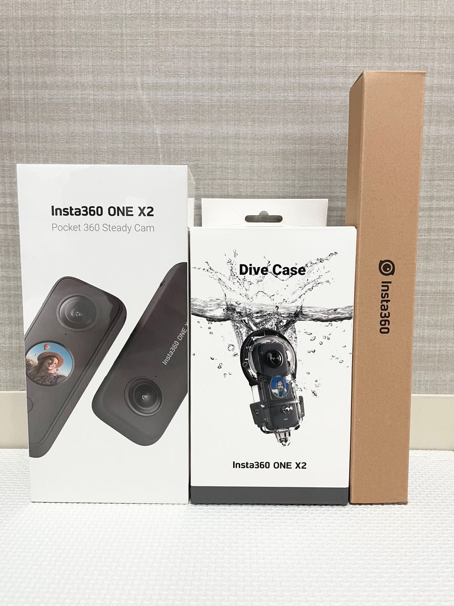 新品 未開封 送料無料 Insta360 one X2 10m防水 AquaVision 手ブレ補正