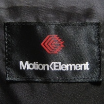 即決★Motion Element★メンズL レザージャケット モーションエレメント 本革 ブラック 黒 中綿 羊革 アウター 本皮_画像9