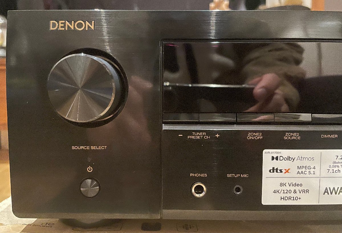 デノン Denon AVR-X1700H AVサラウンドレシーバー 7.2ch 8K Ultra HD、HDR10 、eARC対応 ブラッ 通販 