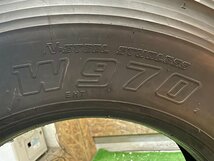 ① 9R19.5 14PR BRIDGESTONE W970 バリ山 スタッドレス トラックタイヤ 6本セット_画像9