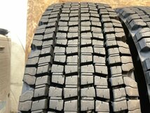 ① 9R19.5 14PR BRIDGESTONE W970 バリ山 スタッドレス トラックタイヤ 6本セット_画像4