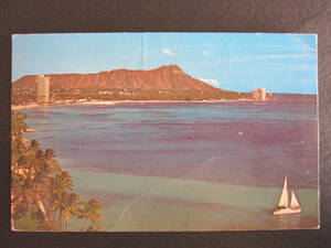 オールドハワイ■ダイヤモンドヘッド■DIAMOND HEAD■オアフ島■ホノルル■ハワイ■Nani Lii■1972年■絵葉書