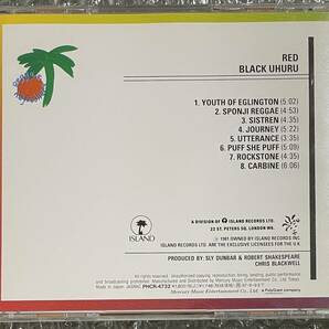 x14Black Uhuru RED Mango Records Dub Roots Dancehall Rocksteady Lovers Rock Version Classic Sly & Robbie 中古品 国内盤 の画像4