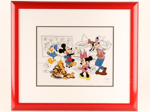朝倉 弘平 リトグラフ 絵画 デズニーセル画 ミッキー-