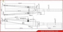 【☆新品・送料無料】v-ブレーキカーボンフォークテーパーフロントフォーク700 38c_画像5