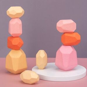 北欧 カラフル 積み木 10個セット