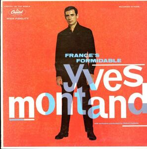 USオリジナルLP！MONO盤 Yves Montand / France's Formidable 59年【Capitol / T10160】イヴ・モンタン 「パリの心を歌う」シャンソン