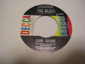 ●SOUL JAZZ VOCAL 45●EARL GRANT / LEARNIN' THE BLUES